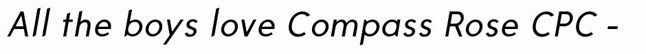Compass Rose CPC - Regular Italic