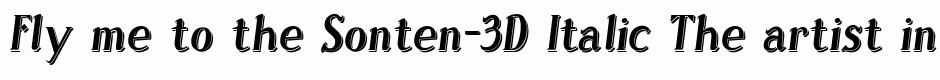Sonten-3D Italic