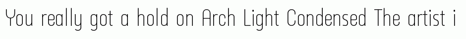 Arch Light Condensed