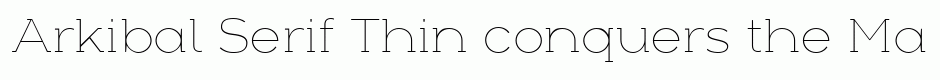 Arkibal Serif Thin