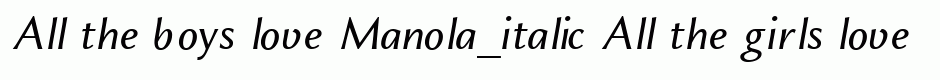 Manola_italic