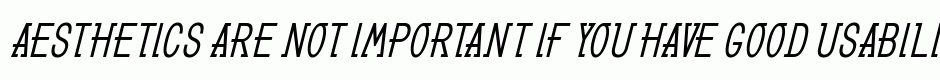 GL Benicassim bold oblique
