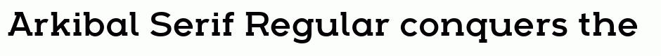 Arkibal Serif Regular