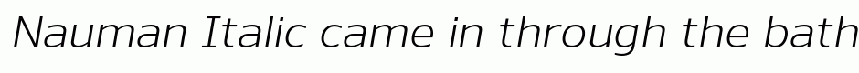 Nauman Italic
