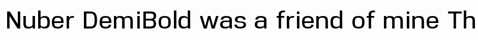 Nuber DemiBold