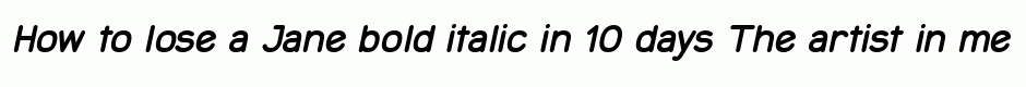 Jane bold italic