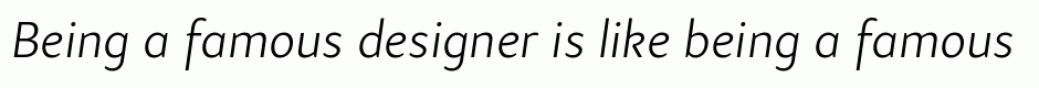 Samo Sans Pro Light Italic