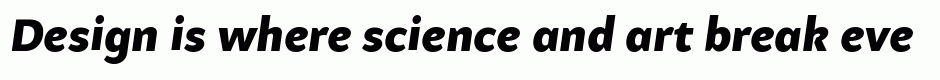 Samo Sans Pro Black Italic