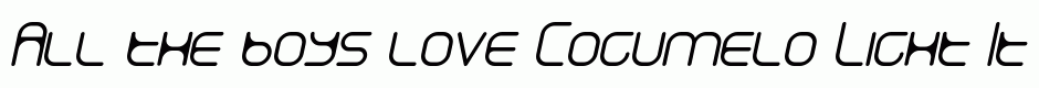 Cogumelo Light Italic