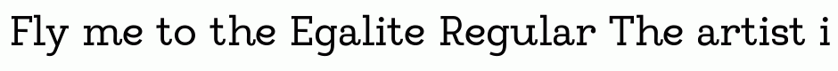 Egalite Regular
