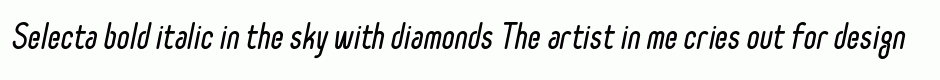 Selecta bold italic