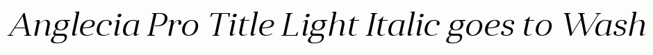 Anglecia Pro Title Light Italic
