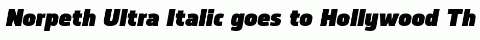Norpeth Ultra Italic