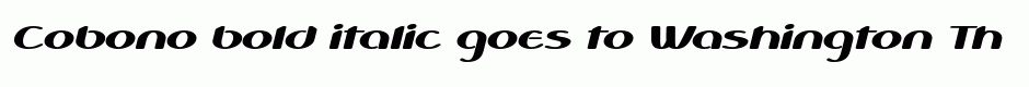 Cobono bold italic