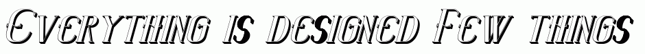 Senandung Malam Italic Bold 3D