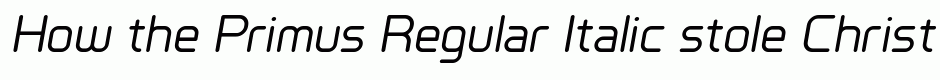 Primus Regular Italic