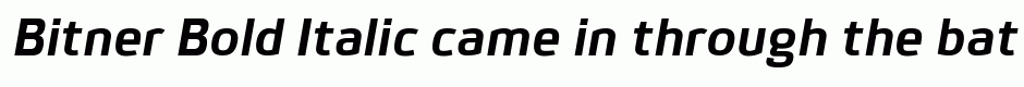 Bitner Bold Italic