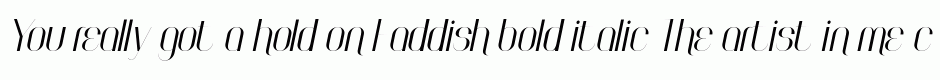 Faddish bold italic