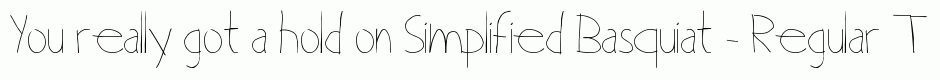 Simplified Basquiat - Regular