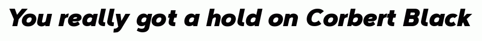 Corbert Black Italic