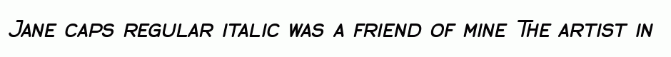 Jane caps regular italic