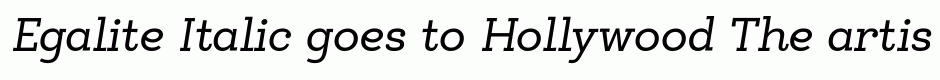 Egalite Italic