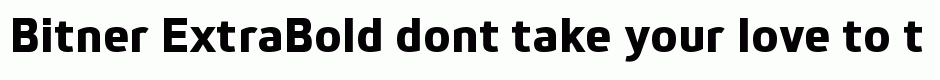 Bitner ExtraBold
