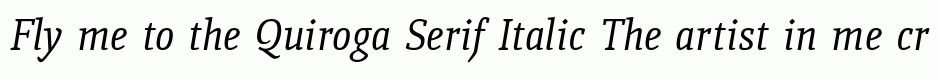 Quiroga Serif Italic