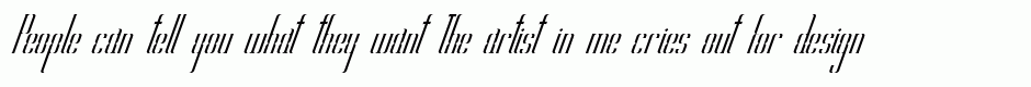 Hiroshi italic