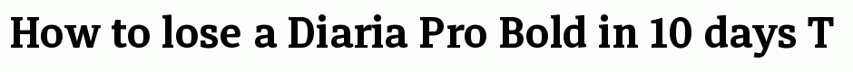 Diaria Pro Bold