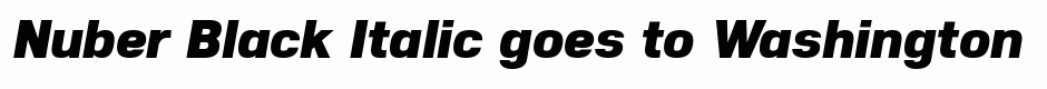 Nuber Black Italic
