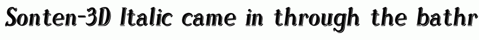 Sonten-3D Italic