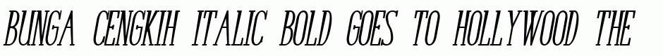 Bunga Cengkih Italic Bold