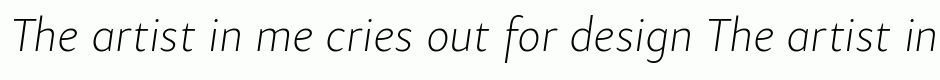 Samo Sans Pro Thin Italic