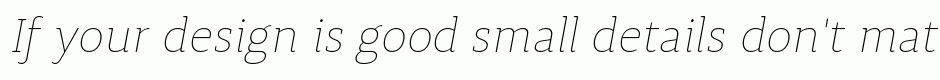 Synerga Pro Thin Italic