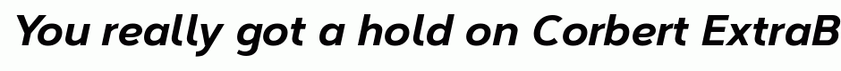 Corbert ExtraBold Italic