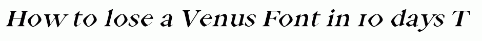 Venus Font