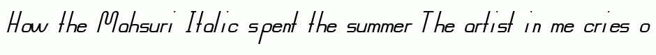 Mahsuri Italic