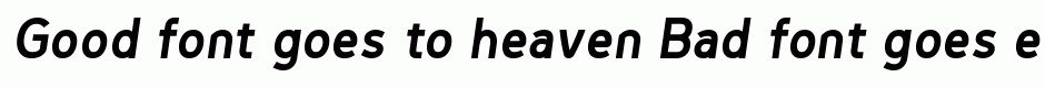 Genius Bold Italic