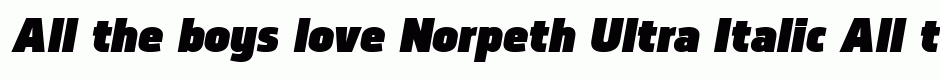 Norpeth Ultra Italic