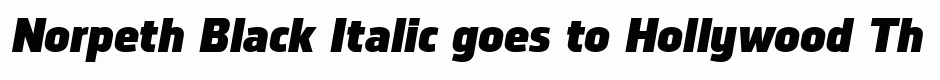 Norpeth Black Italic
