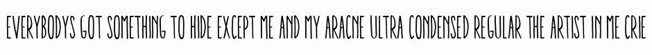 Aracne Ultra Condensed Regular