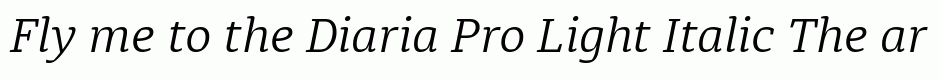 Diaria Pro Light Italic