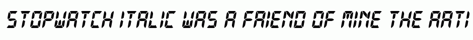 Stopwatch Italic