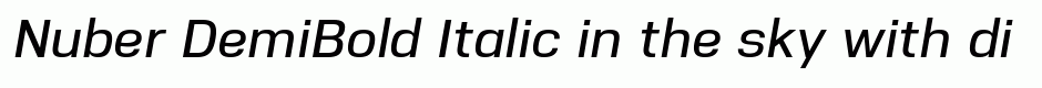 Nuber DemiBold Italic