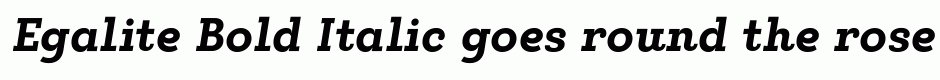 Egalite Bold Italic
