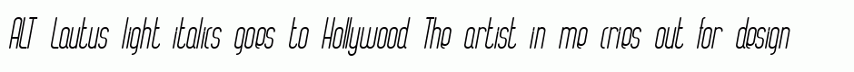 ALT Lautus light italics
