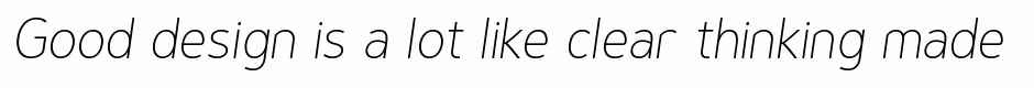 Genius Extra Light Italic