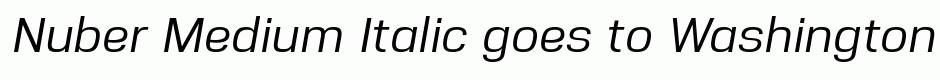 Nuber Medium Italic