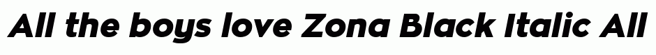 Zona Black Italic